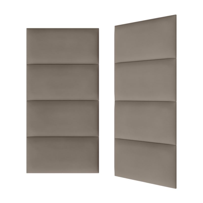 Polstret vægpanel Stegu B1 PP 60 x 30 cm i mørk beige kordfløjl