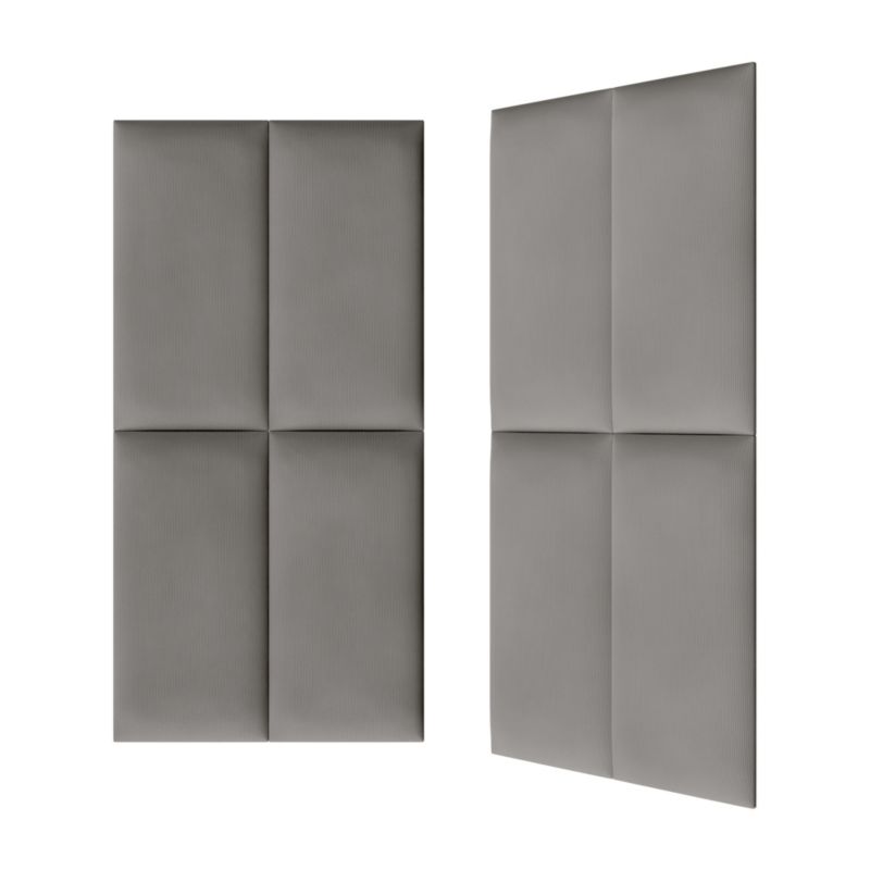 Polstret vægpanel Stegu B1 PP 60 x 30 cm mørkegrå kordfløjl