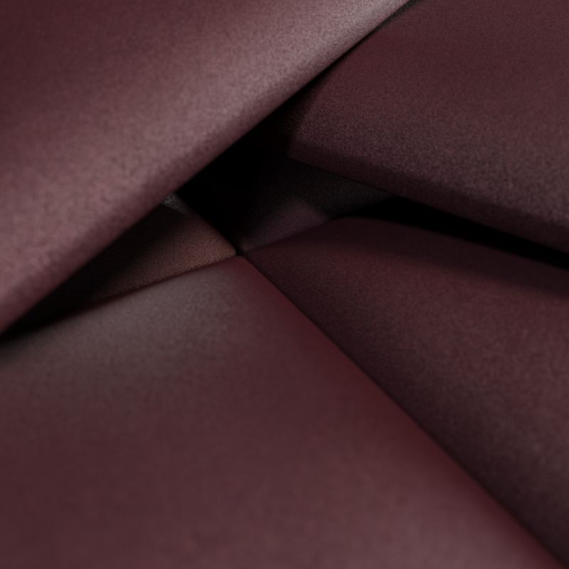 Polstret vægpanel Stegu B1 PP 60 x 30 cm i violet