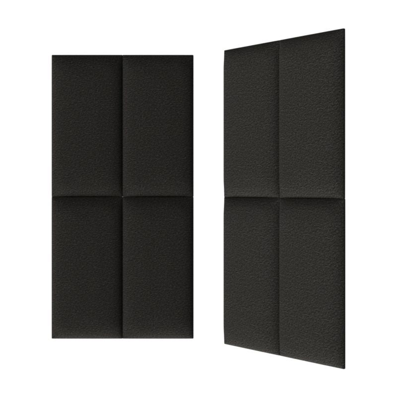 Polstret vægpanel Stegu B1 PP 60 x 30 cm i grafitgrå bouclé