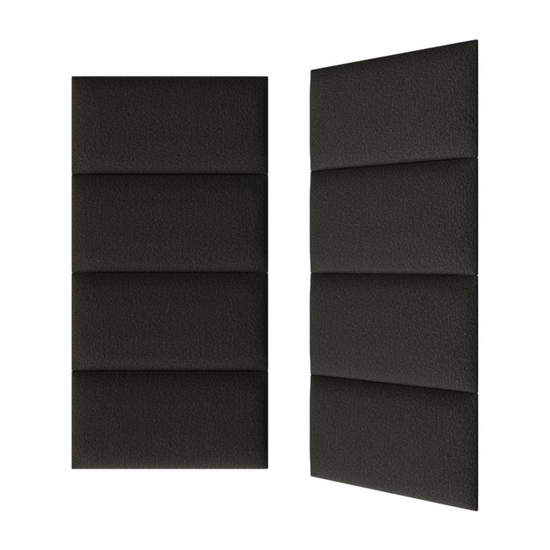 Polstret vægpanel Stegu B1 PP 60 x 30 cm i grafitgrå bouclé