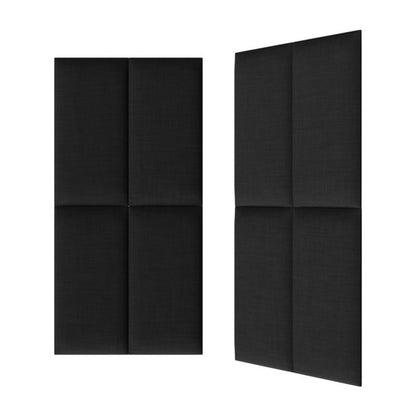 Polstret vægpanel Stegu B1 PP 60 x 30 cm grafitgrå hør