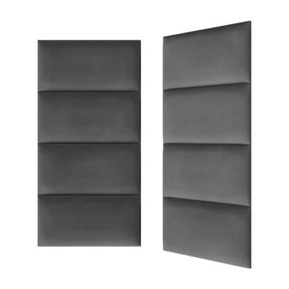 Polstret vægpanel Stegu B1 PP 60 x 30 cm grafitgrå kordfløjl