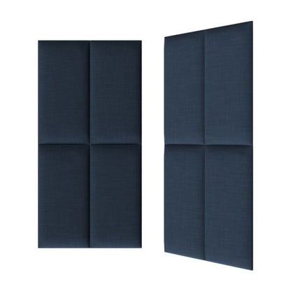 Polstret vægpanel Stegu B1 PP 60 x 30 cm i marineblå hør