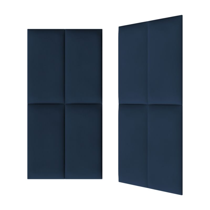 Polstret vægpanel Stegu B1 PP 60 x 30 cm i marineblå kordfløjl