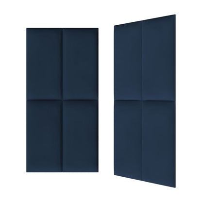 Polstret vægpanel Stegu B1 PP 60 x 30 cm i marineblå kordfløjl