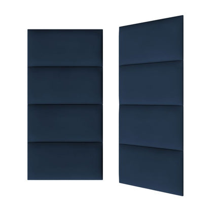 Polstret vægpanel Stegu B1 PP 60 x 30 cm i marineblå kordfløjl