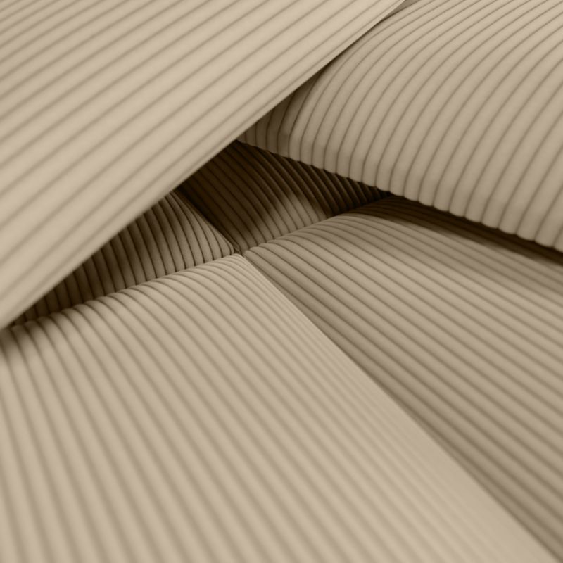 Polstret vægpanel Stegu B1 PP 60 x 30 cm lys beige fløjl