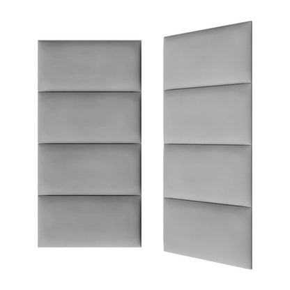 Polstret vægpanel Stegu B1 PP 60 x 30 cm lys grå fløjl