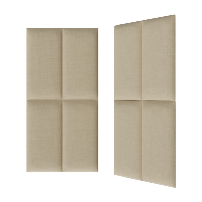 Stegu B1 PP polstret vægpanel 60 x 30 cm i cremet hør