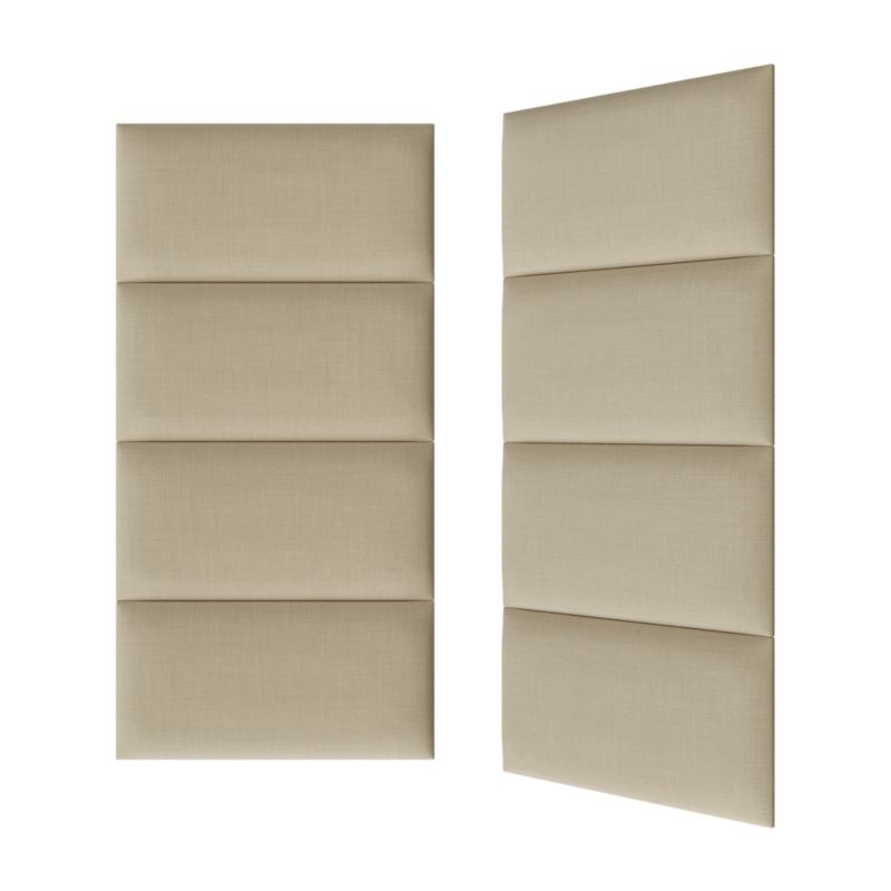 Stegu B1 PP polstret vægpanel 60 x 30 cm i cremet hør