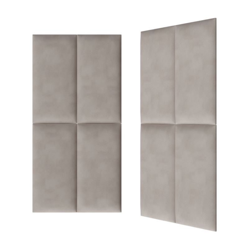 Polstret vægpanel Stegu B1 PP 60 x 30 cm sølv