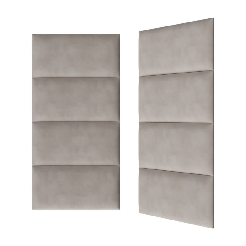Polstret vægpanel Stegu B1 PP 60 x 30 cm sølv