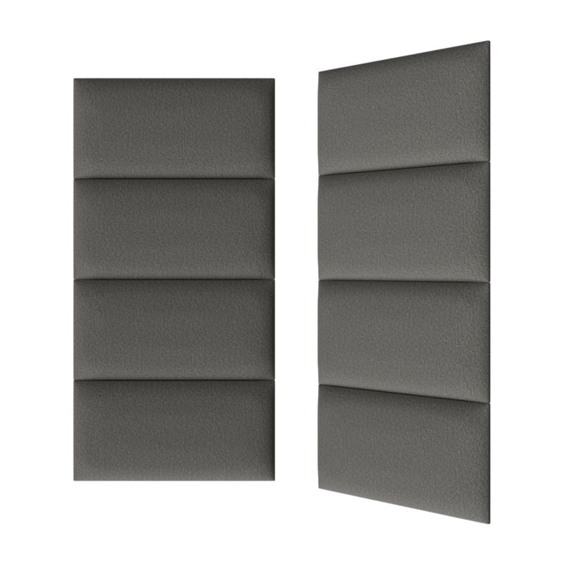 Polstret vægpanel Stegu B1 PP 60 x 30 cm grå boucle