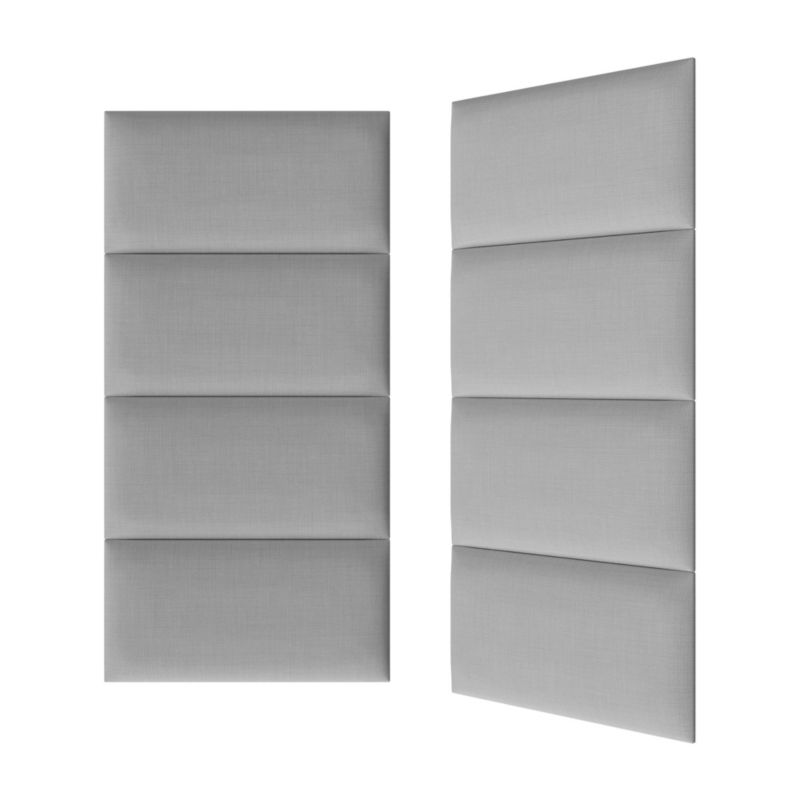 Polstret vægpanel Stegu B1 PP 60 x 30 cm grå hør