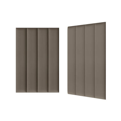 Polstret vægpanel Stegu B3 PP 90 x 15 cm brun fløjl
