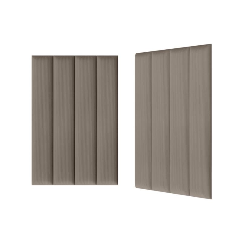 Polstret vægpanel Stegu B3 PP 90 x 15 cm mørk beige fløjl