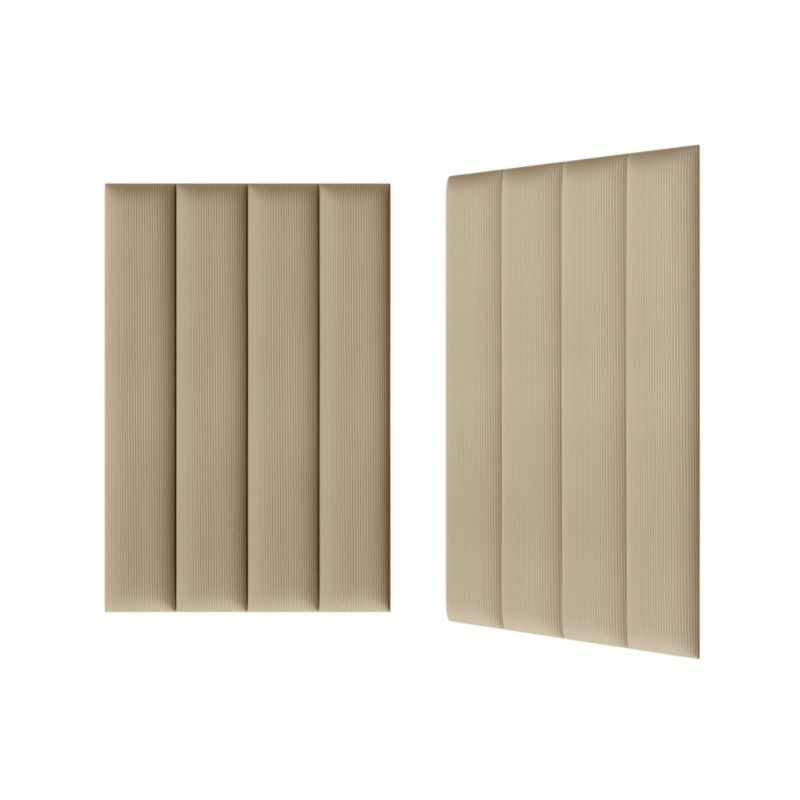 Polstret vægpanel Stegu B3 PP 90 x 15 cm lys beige fløjl