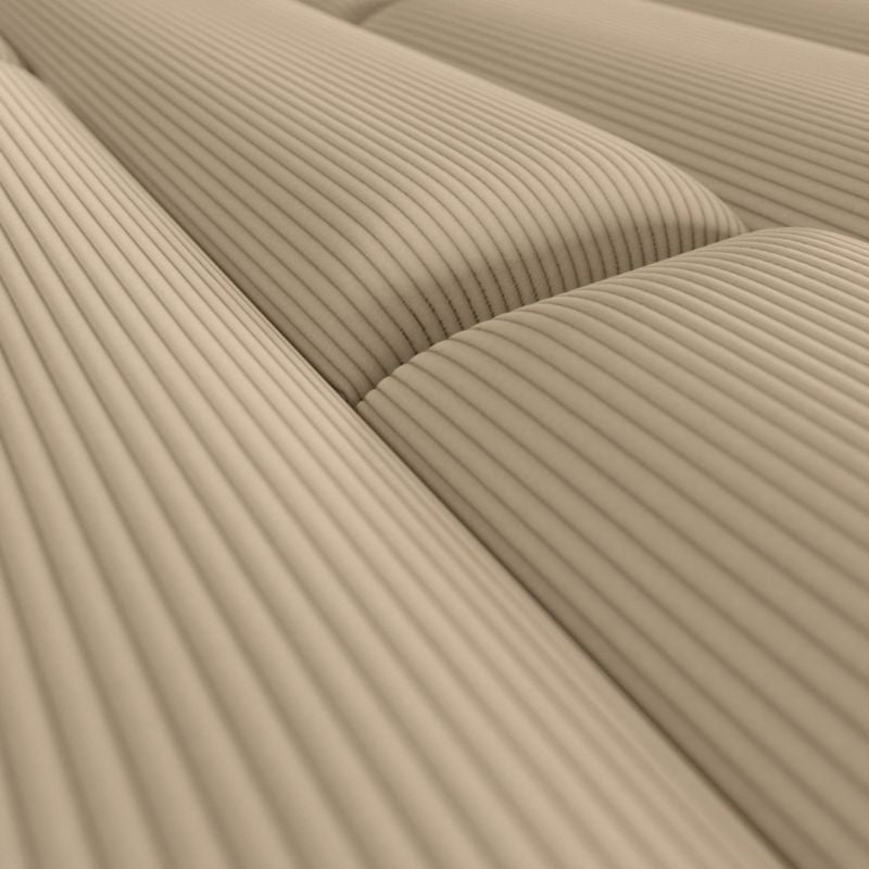 Polstret vægpanel Stegu B3 PP 90 x 15 cm lys beige fløjl