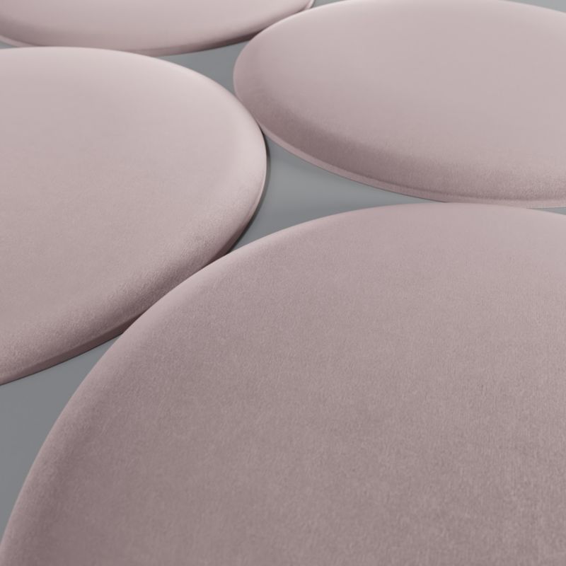 Polstret vægpanel Stegu Cloud rund 60 cm lavendel