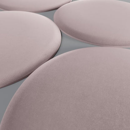 Polstret vægpanel Stegu Cloud rund 60 cm lavendel
