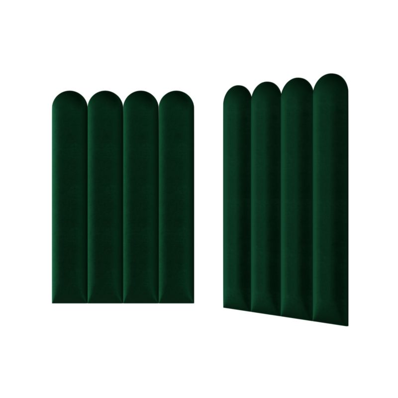 Polstret vægpanel Stegu Deco hegn 90 x 15 cm mørkegrøn