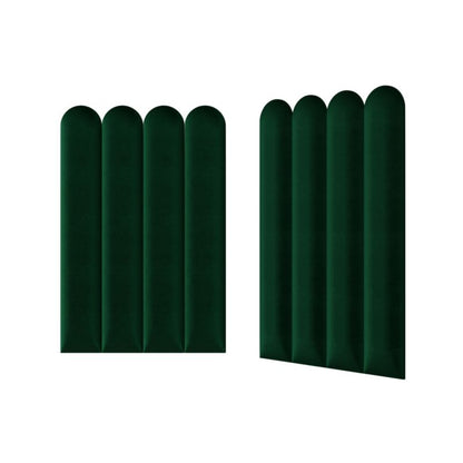 Polstret vægpanel Stegu Deco hegn 90 x 15 cm mørkegrøn