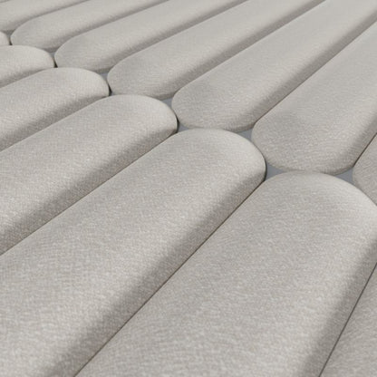 Stegu Deco polstret vægpanel 'Płotek' 90 x 15 cm i creme