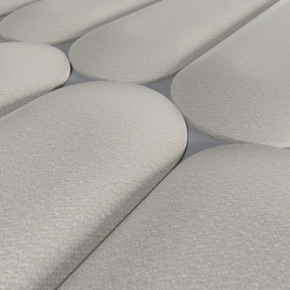 Polstret vægpanel Stegu Deco hegn 90 x 30 cm creme