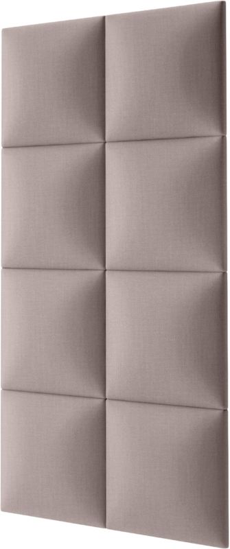 Polstret vægpanel Stegu Mollis F11 kvadratisk 30 x 30 cm beige
