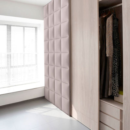Polstret vægpanel Stegu Mollis F11 kvadratisk 30 x 30 cm beige