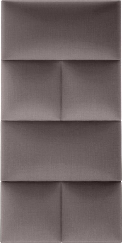 Polstret vægpanel Stegu Mollis F20 rektangulær 60 x 30 cm grå