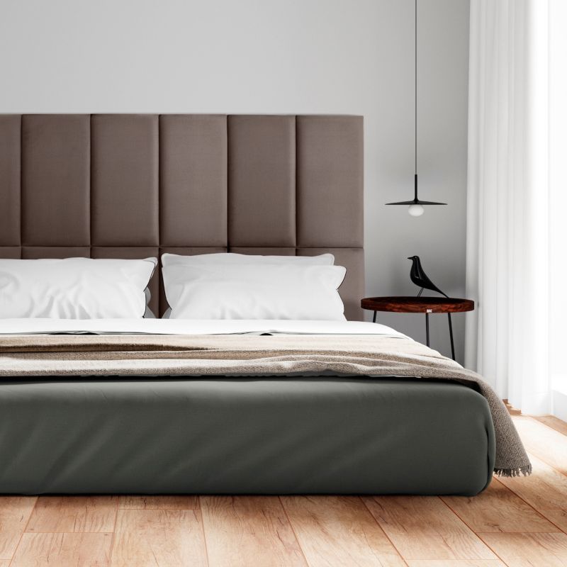 Polstret vægpanel Stegu Mollis F20 rektangulær 60 x 30 cm grå