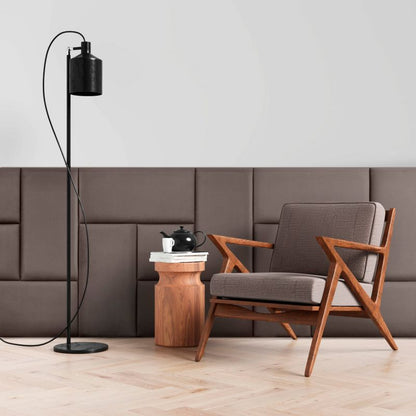 Polstret vægpanel Stegu Mollis F20 rektangulær 60 x 30 cm grå