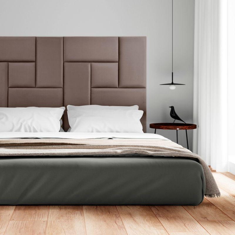 Polstret vægpanel Stegu Mollis F20 rektangulær 60 x 30 cm grå