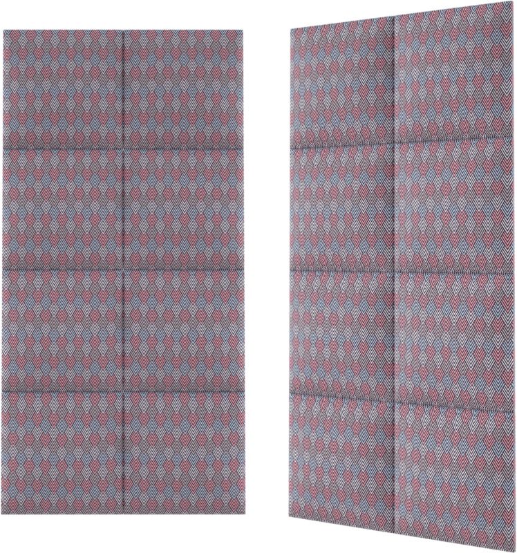 Stegu Mollis polstret vægpanel kvadrat 30 x 30 cm 3D lyserød