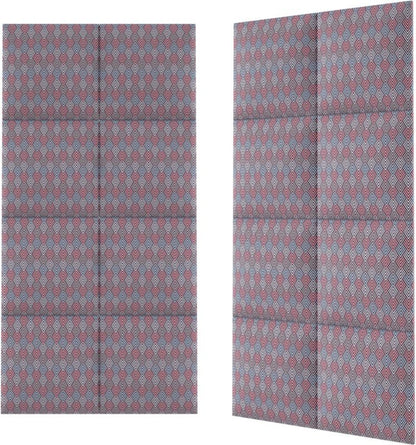 Stegu Mollis polstret vægpanel kvadrat 30 x 30 cm 3D lyserød