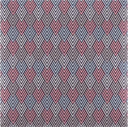 Stegu Mollis polstret vægpanel kvadrat 30 x 30 cm 3D lyserød