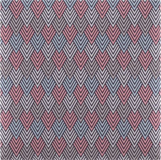 Stegu Mollis polstret vægpanel kvadrat 30 x 30 cm 3D lyserød