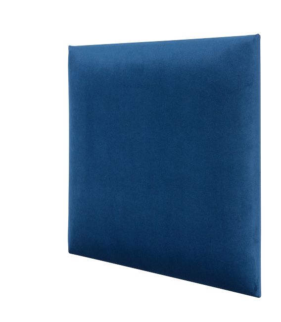 Polstret vægpanel Stegu Mollis kvadrat 30 x 30 cm mørkeblå