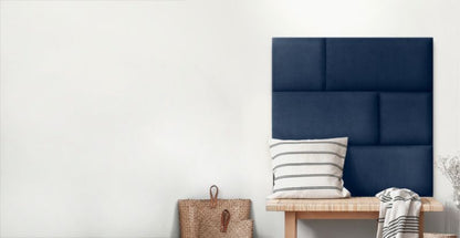 Polstret vægpanel Stegu Mollis kvadrat 30 x 30 cm mørkeblå