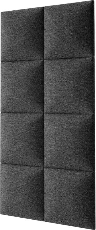 Stegu Mollis polstret vægpanel kvadrat 30 x 30 cm mørkegrå