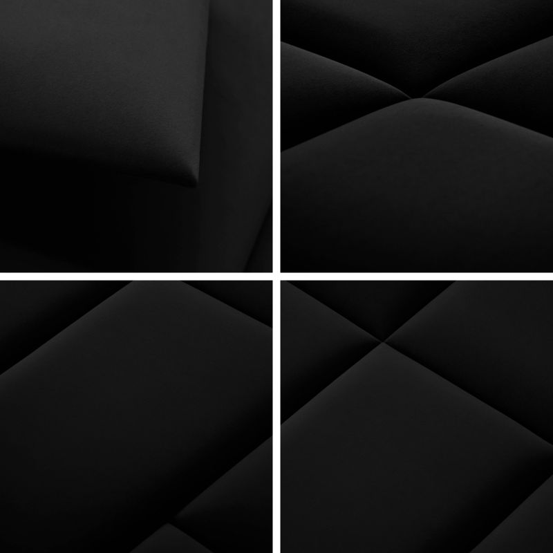 Stegu Mollis polstret vægpanel kvadratisk 30 x 30 cm sort