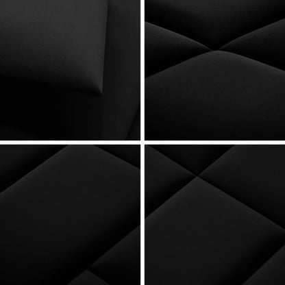 Stegu Mollis polstret vægpanel kvadratisk 30 x 30 cm sort