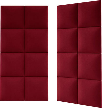 Stegu Mollis polstret vægpanel kvadratisk 30 x 30 cm rød
