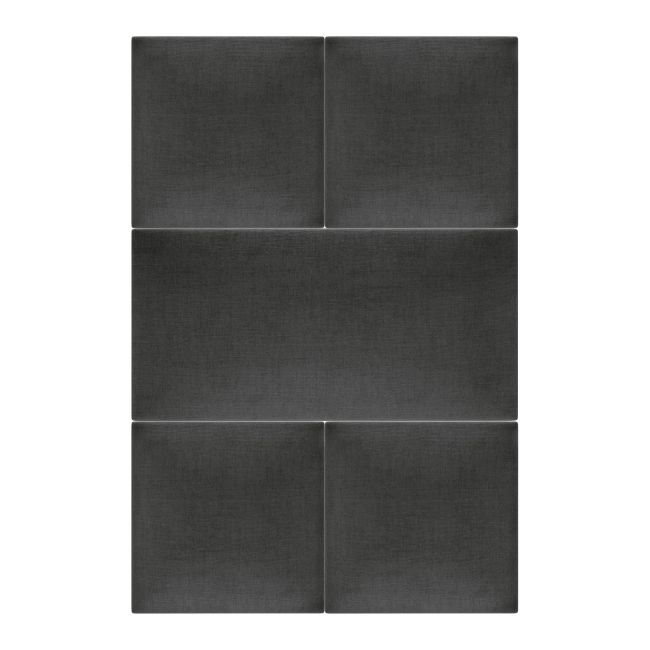 Stegu Mollis kvadratisk polstret vægpanel 30 x 30 cm grafit