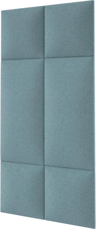 Stegu Mollis polstret vægpanel kvadrat 30 x 30 cm lys blå