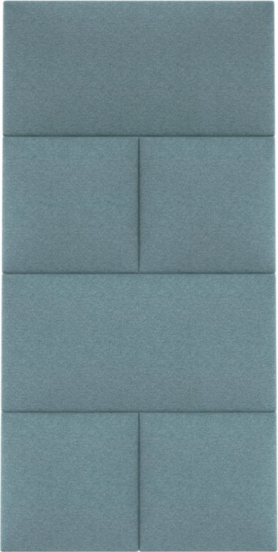 Stegu Mollis polstret vægpanel kvadrat 30 x 30 cm lys blå