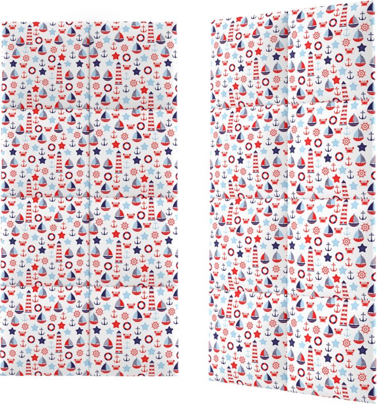 Polstret vægpanel Stegu Mollis kvadrat 30 x 30 cm i havblå