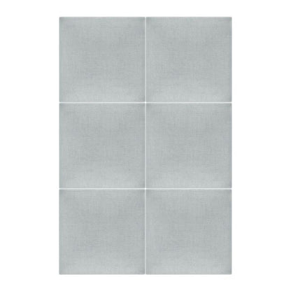Polstret vægpanel Stegu Mollis kvadrat 30 x 30 cm sølv